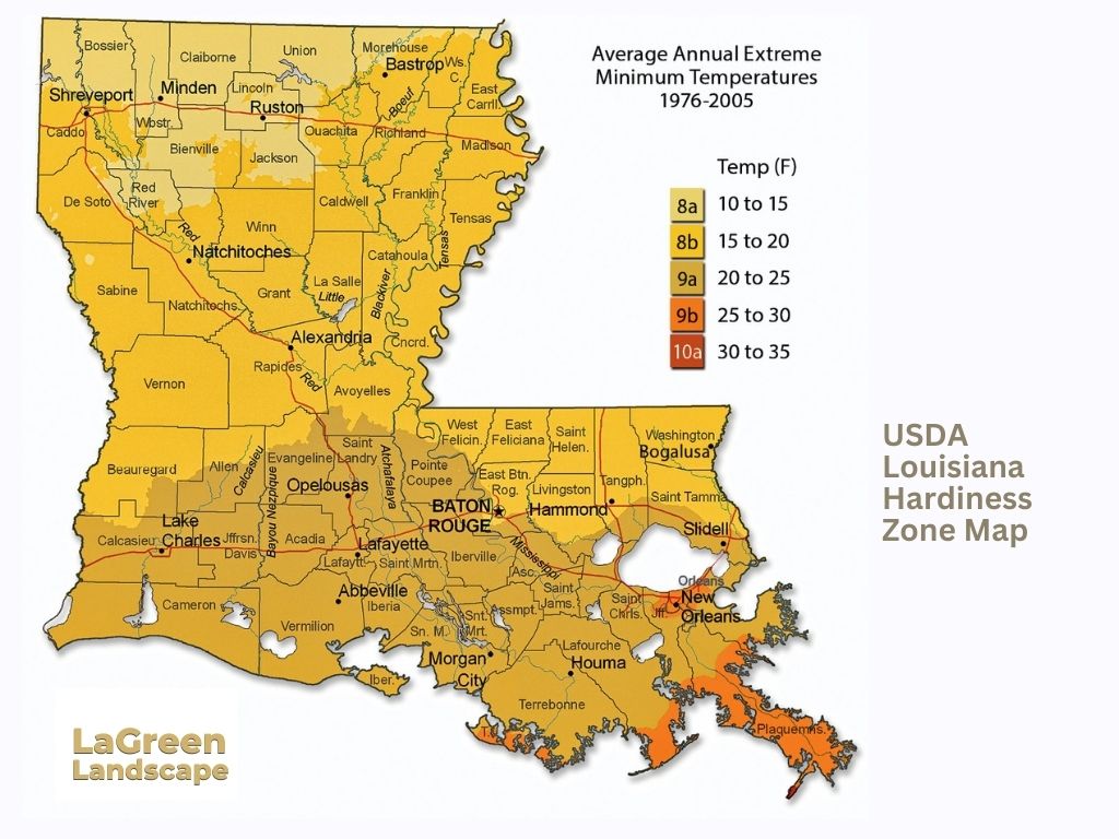 Louisiana Landscape Zones