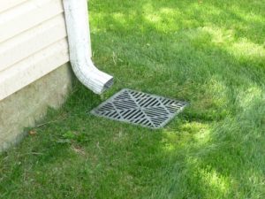 catch basin drain inderg getter downspout