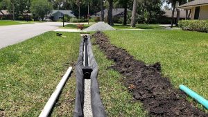 french drain installation - drainage installation service louisiana